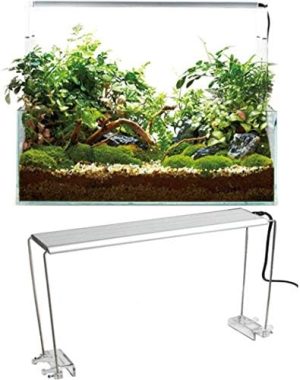 Akvarielamper |   4,33″ X 8,66″ Rustfrit Stål Akvarie Stativ 4Pcs Sæt til Akvatiske Høj LED Lyslampe Tank Holder Sæt Tilbehør