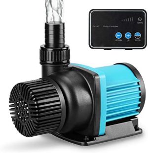 Akvariepumper og filtre |   317 Gph Akvarium 24V DC Vandpumpe Med Controller, Nedsænkelig Tilbagepumpen Til Fishtank, Akvarier, Springvand, Sump, Hydroponisk, Sød- Og Saltvandsbrug (317Gph, 86W, 2.3Ft)