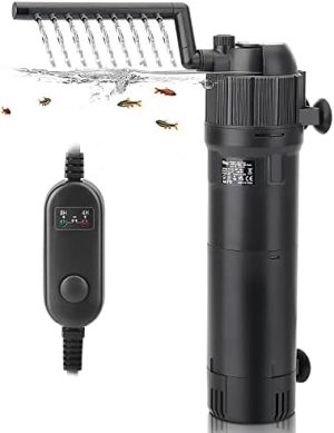 Akvariepumper og filtre |   4-i-1 Nedsænkelig U-V Filterpumpe, Intern Grøn Vand Dræber Med Timer, 210Gph 8W Justerbart Fisketankfilter, Ãg Oxygen For 40-80 Gallon Akvarium Tank