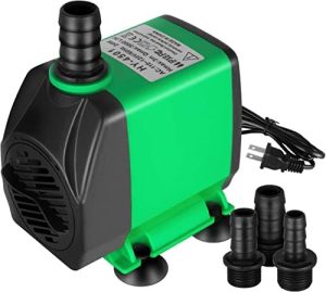 Akvariepumper og filtre |   60W 800Gph Nedsænkelig Pumpe (3000L/H), Ultra Stille (3M Højde), 3 Dyser Med 1,6M Strømkabel Til Fisketank, Dam, Akvarium, Statuette, Hydrokultur, Springvand