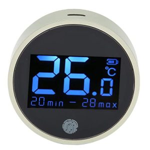 Akvarietermometre |   Akvariumstermometer Digital, LED Fisketermometer med 1 meter Probe Kabel, Overtemperaturalarm, Præcise til Â±0,1?, Reptiltermometer til Akvariefisk