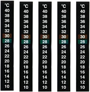 Akvarietermometre |   Klistre- på digital temperatur termometer stribe grader til akvarium fisketank (5 stk)