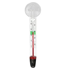 Akvarietermometre |   Lettbart Akvariefisketank Termometer, Fahrenheit Og Celsius Skala, Let Reference Acceptabel Temperatur Bånd, Sugekop Fastgørelse