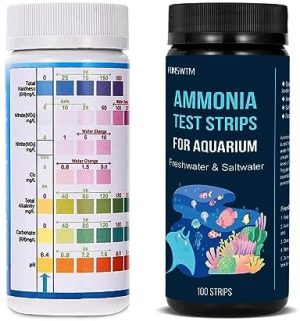 Akvarietest sæt |   100 stk. 7 i 1 akvarieteststrips + 100 stk. ammoniakteststrips til akvariefisketankvand