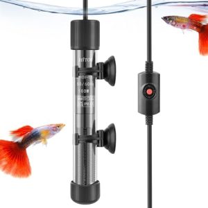 Akvarievarmere og -kølere |   Tykkere Glasaquarium Varmer: 50W 100W 300W Opgraderet Fishtank Varmer Med Kontrol, Fishtank Termostat Varmer Til Saltvand/Ferskvand 5-65 Gallon