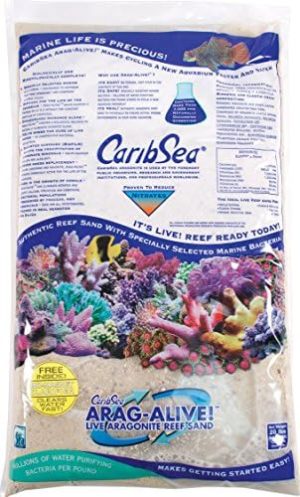 Akvariumsubstrat |   Caribsea Arag-Alive 2-Pund Special Grade Reef Sand, Bimini Pink