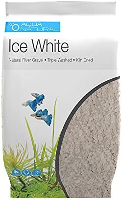 Akvariumsubstrat |   Ice White 2Lb Grussubstrat til Aquascaping, Akvarier, Vivariums og Terrarier 4-6Mm, Hvid