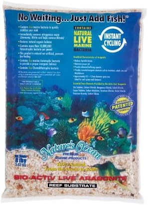 Akvariumsubstrat |   Verdensomspændende Importer Naturens Ocean Bio-Aktiv Live Aragonit Reef Substrat – 8 Lbs, Premium Akvarie Substrat Til Fisketanke, Live Aragonit Forbedrer Filtrering Og Vandkvalitet