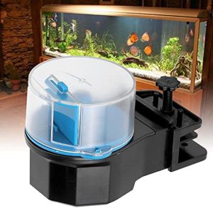 Automatiske fodermaskiner |   Automatisk Fiskefoder Til Akvarium, Auto Foderdispenser Med Timer Til Lille Elektrisk Justerbar Auto Fiskefoderdispenser Automatisk Fodring På Ferie (Blå)