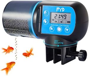 Automatiske fodermaskiner |   Automatisk Fiskefoder Til Akvarium, Fyd Automatisk Fiskefoder Mad Timer Dispenser Til Lille Fisketank, Ferie, Guldfisk, 4 Fodringstid/Rotation Justerbar