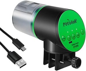 Automatiske fodermaskiner |   Automatisk Fiskefoder Til Akvarium – Genopladelig Fodermaskine Til Fisketank, Feriefiskefoder Timer Med USB Opladerkabel, Cy-019