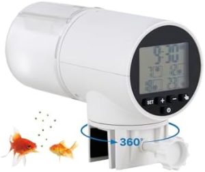 Automatiske fodermaskiner |   Automatisk Fiskefodermaskine, Egnet Til Akvarium Eller Fisketank, Weekend- Og Ferieudstilling, Batteridrevet Fiskefoder, Fugtbeskyttet Guldfisk- Og Skildpaddefodermaskine, 2Ml Stort Kapacitet