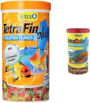 Mad |   Fin Goldfish Foder Flager og Farverig Tropisk Fisk Foder Flager