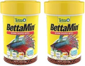 Mad |   Bettamin Ormformede Bid 0,98 Ounce, Fuld Kost Til Bettas (Pakke Med 2)